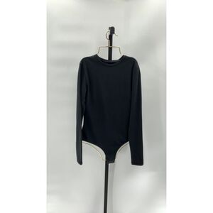 Quince Black Long Sleeve Bodysuit